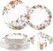 200 Pcs Thanksgiving Pumpkin Paper Plates (10"L x 12"W x 1"Th)